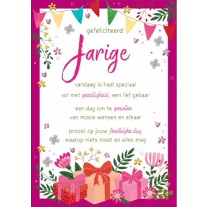 Kaart - Gefeliciteerd jarige - Lifetime of love - 01-LV.GBE.0017