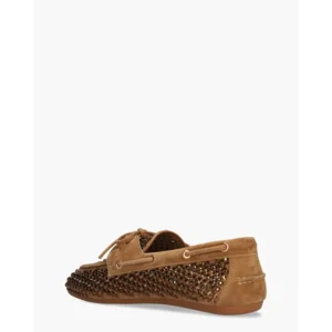 Lodi A-Emi Camel Dames Veterschoenen