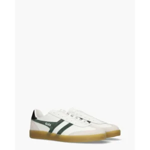 Gola Viper Leather Wit/Donkergroen Herensneakers