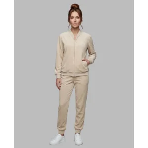 Egatex Homewear Dames: Beige, met rits, Warm ( EGA.556 )