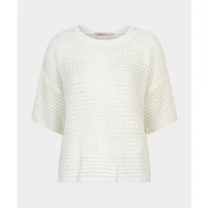 Esqualo Pull: Off White, Ajour brei ( ESQ.316 )