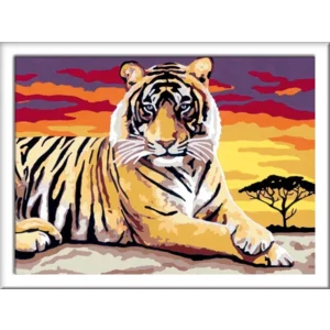 Schilderen op nummer - Tijger - 18x24cm