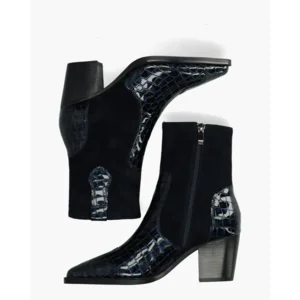 Di Lauro Sybylle Donkerblauw Dames Enkelboots