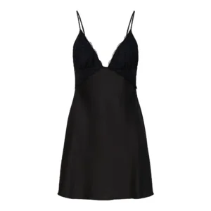Lingadore Black Beauty slipdress in zwart