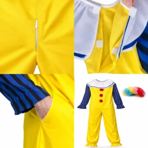 Kostuum - Scary Clown - Met pruik - L