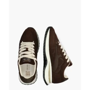 VIA VAI Usher Riggs Donkerbruin Damessneakers