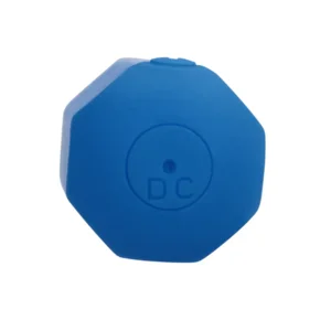 Loveline Hexagon Shaped Bullet Vibrator Jetset Blue 7cm