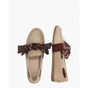 Toral Nahua Bandana Beige Damesloafers