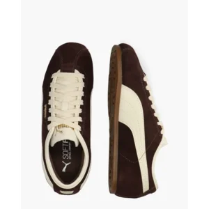 Puma Tackle Donkerbruin/Creme Damessneakers