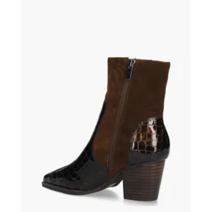 Di Lauro Sybylle Donkerbruin Dames Enkelboots