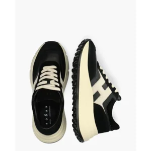 Hogan Runner H Patch Zwart/Wit Damessneakers