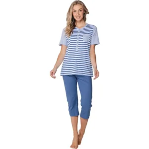 Pastunette – Stripe – 121261-126-1 – Pyjama – Stone Blue