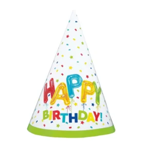 Feesthoedjes - Happy birthday - 8st.