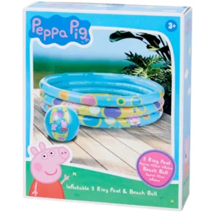 Zwembadje - Peppa Pig - 100cm - Incl. strandbal - 33cm