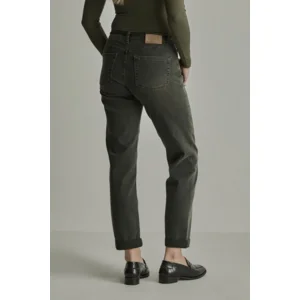 Para Mi Dames Jeans broek: Bobby, Green Smoke, Vintage denim, L30 ( PARA.432 )