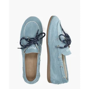 Posa Boat Loafer Denim Dames Veterschoenen