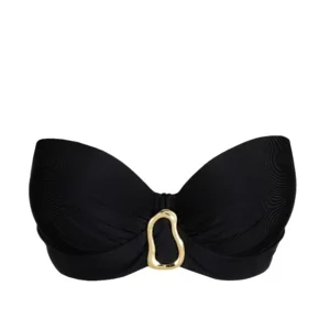 Prima Donna Swim Bikini top: Uvita, Zwart, Balconet model, europese maten ( Strapless mogelijk ( PDO.550 )