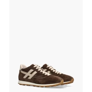 Hogan Athletic Donkerbruin/Beige Damessneakers