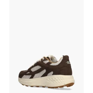 Mercer Amsterdam The Re-Run Max Nubuck Donkerbruin/Creme Damessneakers