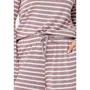 Lingadore Soft Lines homewear in bordeaux en ivoor
