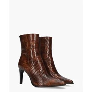 Zinda 3263 Donkerbruin Dames Enkelboots