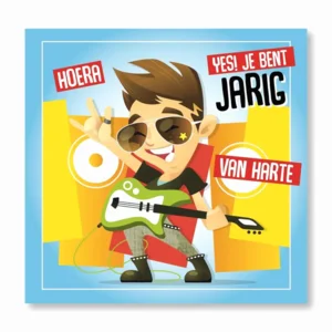 Kaart - Muziek - Hoera, yes! Je bent jarig, van harte - 038