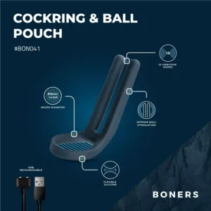 Boners Vibrerende Cockring Met Ballenstimulator