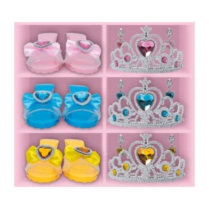 Princess Accessories Box – Prinsessenset 3 Kleuren | Schoenen, Tiara’s & Oorbellen