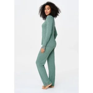 Lingadore Soft & Comfy pyjama in kakigroen