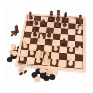Spel - Dammen & schaken set