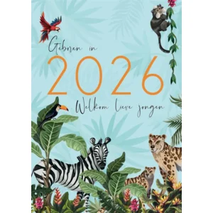 Kaart - Geboren in 2026, welkom lieve jongen - ME - GBE.2945