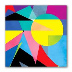 Kaart - Gele cirkel & driehoeken - Galleria - VB0.3028