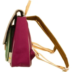 Sticky Lemon Schooltas Okergeel Roze