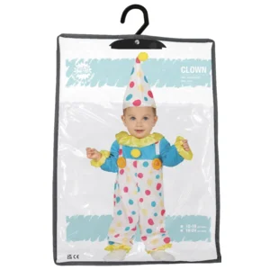 Kostuum - Clown - Baby - mt.86 - 1-1,5jr.