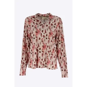 Signe Nature Polo: Bordeau / Roze ( Signe.1406 )