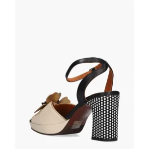 Chie Mihara Kaski48 Beige/Zwart Damessandalen