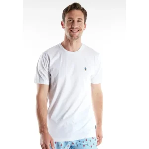Ceceba T-shirt heren: Wit, Ijsje ( CEC.65 )