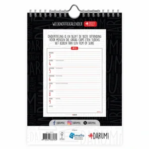 Kalender - Darum! - 2027 - 16,5x23cm