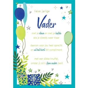 Kaart - Lieve jarige vader - Lifetime of love - 01-LV.GBE.0002