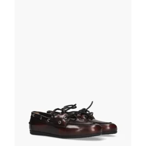 Posa Boat Loafer Bordeaux Dames Veterschoenen