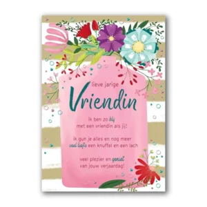 Kaart - Lieve jarige vriendin - Lifetime of love - 01-LV.GBE.0015