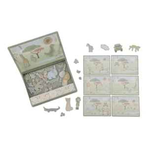 Magnetisch speelbord - Safari friends