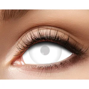 Mini Sclera Eclipse 6‑maandslenzen – Wit & Zwart – Halloween Effectlenzen