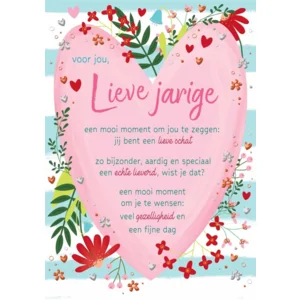 Kaart - Lieve jarige - Lifetime of love - 01-LV.GBE.0011