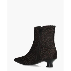 Di Lauro Danila Zwart/Donkerbruin Dames Enkelboots