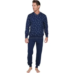 Pastunette Heren Pyjama: Blauw, Vliegtuigen ( PAS.202 )