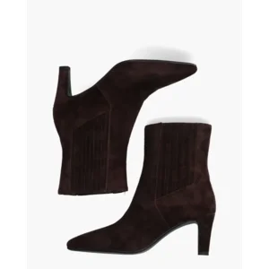 Di Lauro Calandra Donkerbruin Dames Chelseaboots