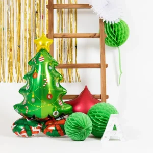 Folieballon - Staand - Kerstboom - 81cm - Vullen met lucht