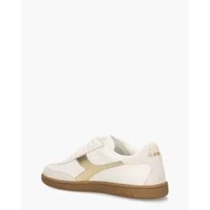 Diadora Sport Trainer Doré Wit/Goud Damessneakers