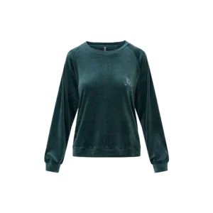 Lingadore Velvet Mood homewear in donkergroen